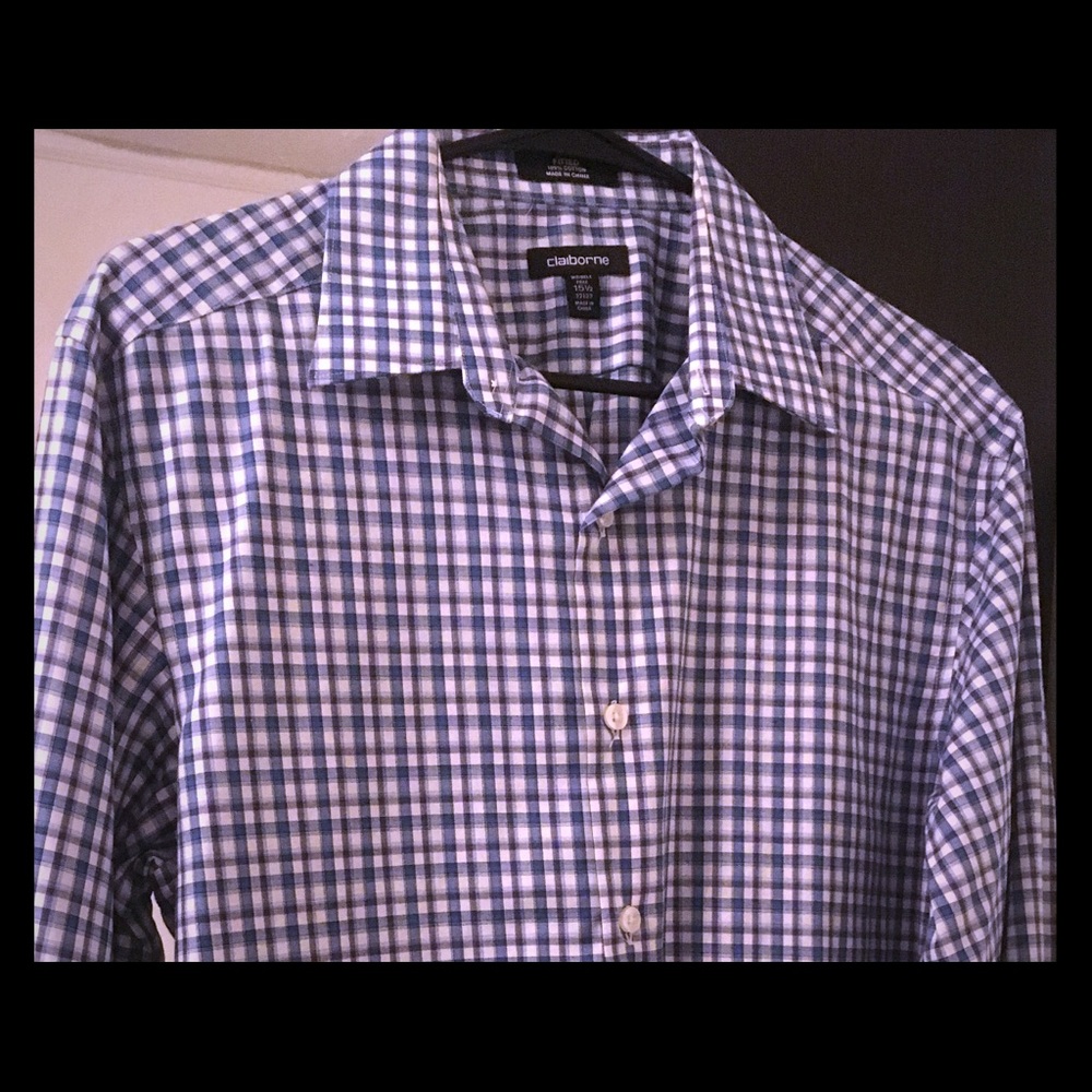 Men’s Claiborne Collar Shirt - long sleeve 15 1/2